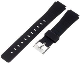 Timex Men's Q7B724 Resin Performance Sport 16mm Black Replacement Watchband Watch Band Watches