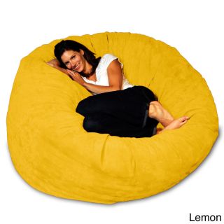 Theater Sacks Llc 5 foot Soft Micro Suede Beanbag Theater Sack Chair Yellow Size Large