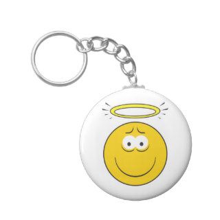 Innocent Angel  Smiley Face Keychain