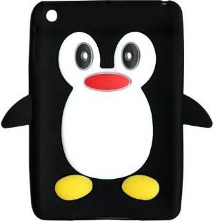 New Black Novelty Cute Penguin Silicone /Cover /Case for iPAD mini Cell Phones & Accessories