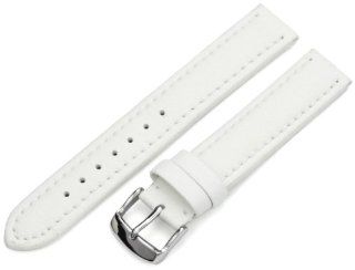 Hadley Roma Men's MSM739RT 180 18 mm White Genuine 'Lorica' Leather Watch Strap Watches