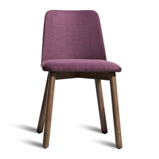 Blu Dot Chip Dining Chair CH1 CHR Upholstery Purple, Finish Smoke