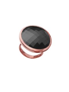 Round Black Onyx Ring by Monica Vinader