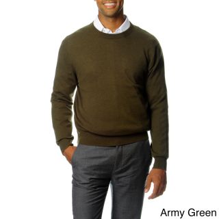 Republic Clothing Ply Cashmere Mens Soild Long Sleeve Sweater Green Size M