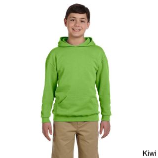 Jerzees Youth 50/50 Nublend Fleece Pullover Hoodie Green Size L (14 16)