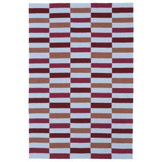 Indoor/ Outdoor Luau Multicolored Stripes Rug (3 X 5)