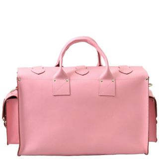 Grafea Pink Voyage Leather Holdall   Pink      Womens Accessories