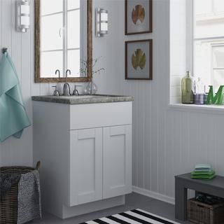 Ameriwood Ameriwood White 24 inch Shaker Style Bath Vanity Cabinet White Size Single Vanities