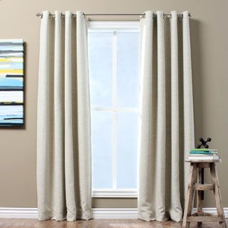 Solid Textured Insulated Thermal Blackout Curtain Panel