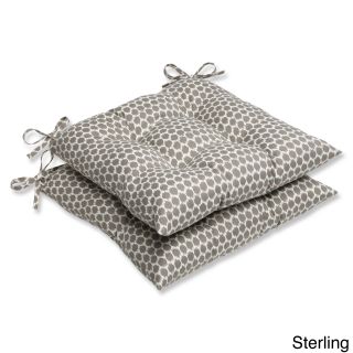 Pillow Perfect Seeing Spots Wrought Iron Seat Outdoor Cushions (set Of 2)