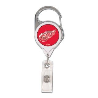 Detroit Red Wings Retractable Premium Badge Holder  Sports Related Key Chains  Sports & Outdoors