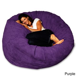 Theater Sacks Llc 5 foot Soft Micro Suede Beanbag Theater Sack Chair Purple Size Large