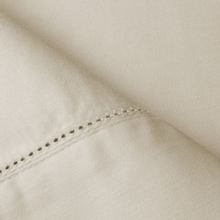 Elite Home Products, Inc 400 Thread Count Sedona Cotton Rich Solid Sheet Set Taupe Size Twin