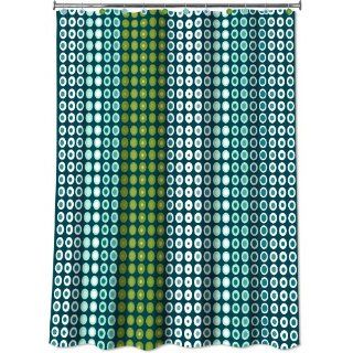 Allure Home Creations On A Dot Shower Curtain   Allure On A Dot Fabric Shower Curtin