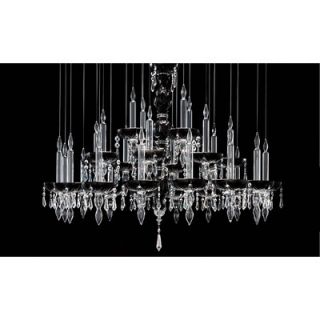 Facon De Venise Limelight Chandelier 3QLL28.6 Finish Transparent / Black