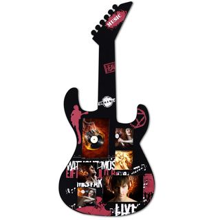 China Adeco Guitar Black And Red 6 opening Picture Collage Fame Black Size 4x6