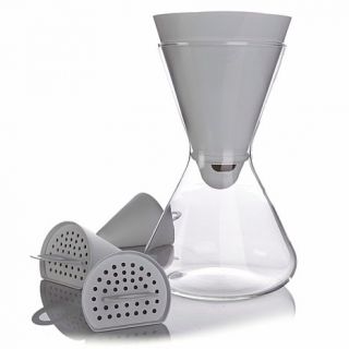 Soma Hourglass Carafe Filtration System with 3 Natural Water Filters