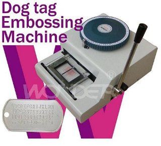 Steel Dogtag Manual Embossing Machine WSDM 52D   Business Stamps