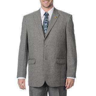 Falcone Mens Charcoal Vested 3 piece Suit