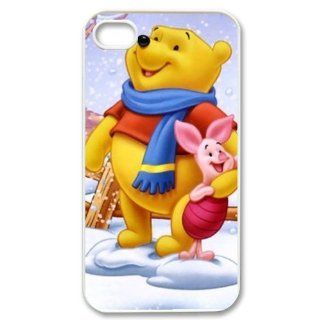 Disney Winnie the Pooh Playing Snow In Christmas Season iPhone 4/4S Case Cell Phones & Accessories