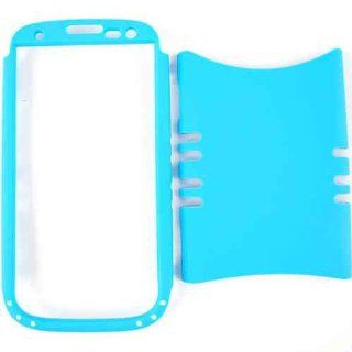 Cell Armor I747 RSNAP A006 JC Rocker Series Snap On Case for Samsung Galaxy S3   Retail Packaging   Fluorescent Solid Light Blue Cell Phones & Accessories