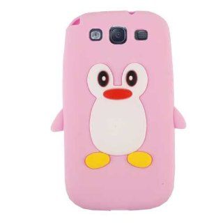 Cell Armor I747 NOV C14 PK Hybrid Novelty Case for Samsung Galaxy S III I747   Retail Packaging   Pink Penguin Cell Phones & Accessories
