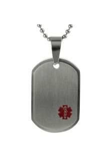 Adi Designs SN 2644  Jewelry,Stainless Steel Medical Caduceus Tag Necklace, Fashion Jewelry Adi Designs Necklaces Jewelry