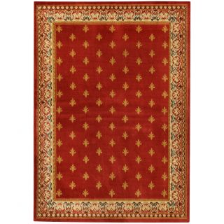 Ephesus Collection Red French Border Area Rug (82 X 910)