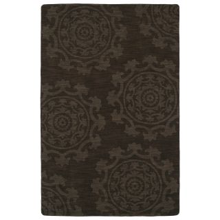 Trends Suzani Chocolate Brown Wool Rug (80 X 110)