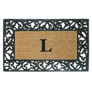 Wrought Iron Monogrammed Rubber / Coir Doormat