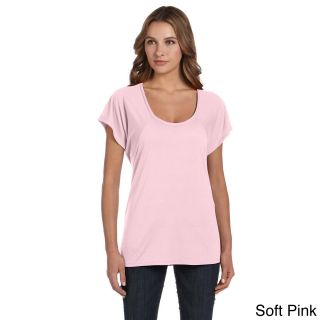 Bella Womens Flowy Raglan T shirt Pink Size XXL (18)