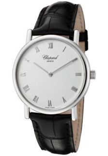 Chopard 163154 1001  Watches,Womens Classique Homme White Dial Black Leather, Luxury Chopard Quartz Watches