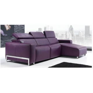 Eurosace Luxury Napoli Sectional Sofa with Chaise Lounge   Italian Fabric NPL