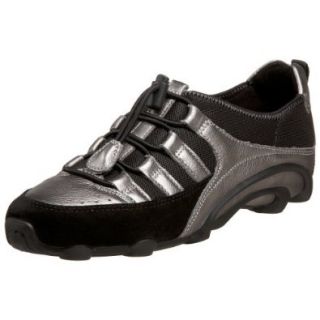 ECCO Women's Identity Sneaker, Black/Buffed Silver, 35 EU (US Women's 4 4.5 M) Shoes