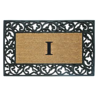 Wrought Iron Monogrammed Rubber / Coir Doormat