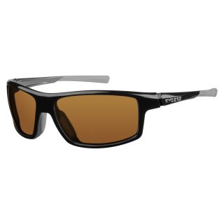Ryders Unisex Strike Gloss Black Brown Lens Sunglasses