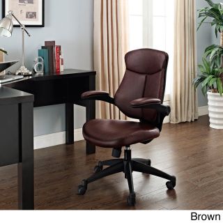 Stealth Black Mid back Adjustable Leather Office Chair