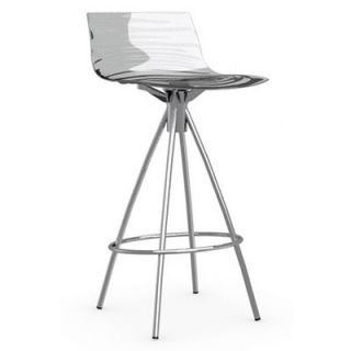 Calligaris LEau 26 Stool CS/1269_P Finish Chromed, Seat Color Transparent