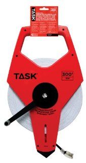 Task Tools TS742 300 Feet Open Reel Fiberglass Tape Measure with 3X Gear Drive    