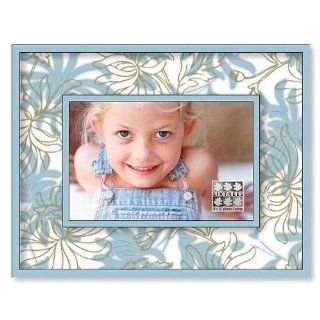 BLUE CHRYSANTHEMUMS glass frame by Sixtrees   4x6 Camera & Photo