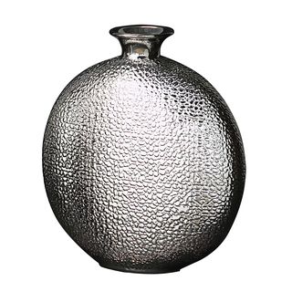 Medium Metallic Colored Ceramic Crocodile Vase