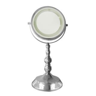 Free Standing 3x Magnifying Lighted Makeup Mirror