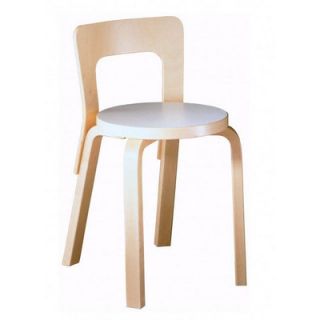 Artek Childrens N65 Desk Chair 08230X Seat Finish White Laminate