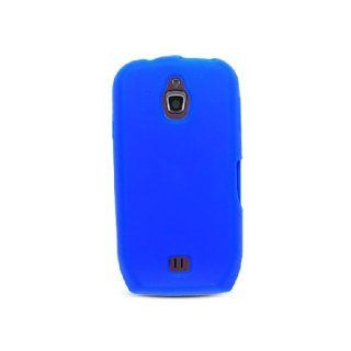 Samsung Exhibit 4G T759 SGH T759 Blue Soft Silicone Gel Skin Cover Case Cell Phones & Accessories