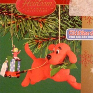 Carlton Cards Cliffords Christmas Fun Ornament The Big Red Dog Holiday   Decorative Hanging Ornaments