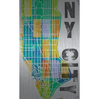 Jen Lee Art NY City Aluminum Art 12061 AL Size 12 x 18