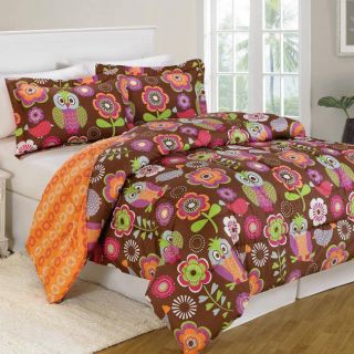 N/a Night Owl Comforter Brown Size Twin