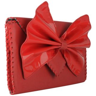 Nook & Willow Exclusive to MyBag Bow Clutch   Red      Womens Accessories