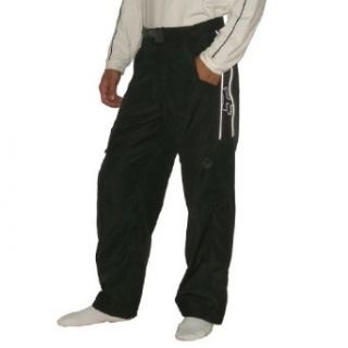 2 PIECE BONUS PACK FOX Mens Black Waterproof Insulated Ski Snowboard / Snow Pants & Adidas Toque / Hat (Size L) Clothing
