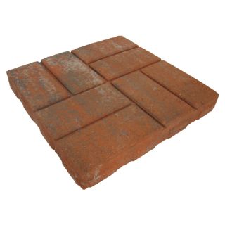 allen + roth Bertram Red Brickface Patio Stone (Common 16 in x 16 in; Actual 15.5 in H x 15.5 in L)